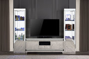 Lotus - TV Stand - Mirrored, Faux Ice Cube Crystals - R&R Furniture Gallery (Fountain Valley, CA)