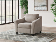 Willarae - 2 Pc. - Chair And A Half, Ottoman - Taupe - R&R Furniture Gallery (Fountain Valley, CA)