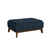 Reversible Tray Ottoman - Blue - R&R Furniture Gallery (Fountain Valley, CA)