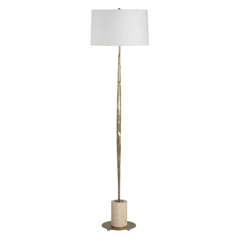 Halen - Brass Floor Lamp - Brass,Gold