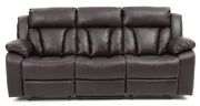 Elegant reclining sofa from Glory Furniture, featuring plush cushions and a sleek design for comfortable leisure lounging.