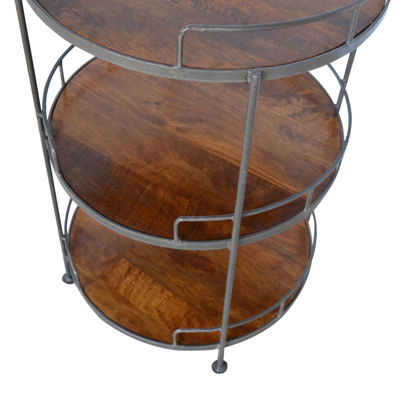 Round Butler Tray Table - Chestnut - R&R Furniture Gallery (Fountain Valley, CA)