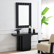 Drisana - Console Table - Black Mirrored - R&R Furniture Gallery (Fountain Valley, CA)