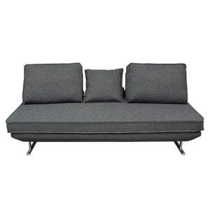 Dolce Lounge Seating Platform with Moveable Backrest Supports by Diamond Sofa - Grey Fabric