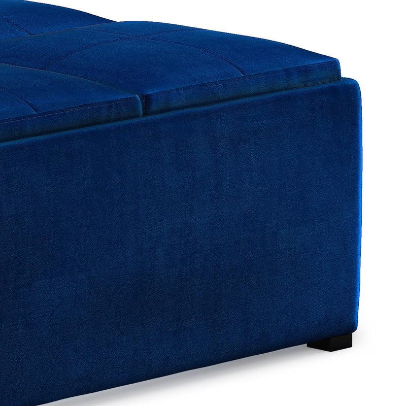 Avalon - Square Coffee Table, Storage Ottoman - R&R Furniture Gallery (Fountain Valley, CA)