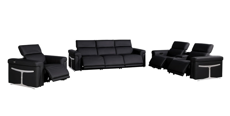 1126 - 7-Piece Modular Power Reclining Sofa, Loveseat & Chair Set In With 6 Power Recliners & Power Headrests