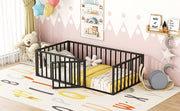 Metal Floor Bed Frame With Fence And Door - R&R Furniture Gallery (Fountain Valley, CA)