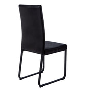 Dining Chair Side Upholstered, For Dining Room (Set of 2) - Black - R&R Furniture Gallery (Fountain Valley, CA)