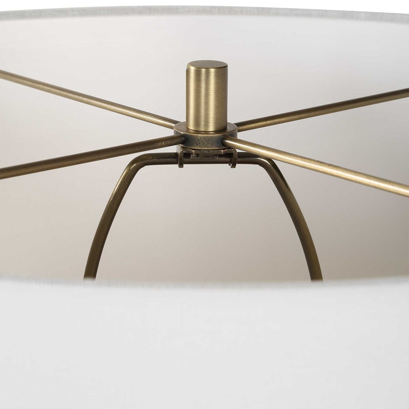 Corvair - Scalloped Table Lamp - Bronze