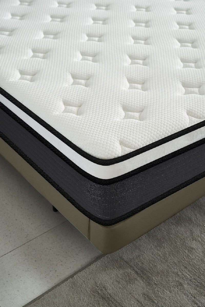 10" Hybrid Pillow Top Mattress A Box With Breathable And Hypoallergenic Design, Medium Firm For Lumbar Support - R&R Furniture Gallery (Fountain Valley, CA)