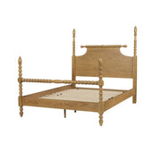 Queen Bed Turned Legs - Natural - R&R Furniture Gallery (Fountain Valley, CA)