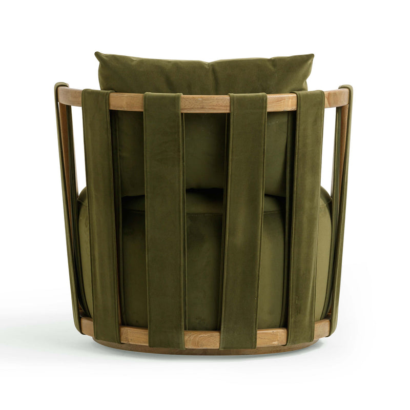 Paolo - Textured Weave Swivel Chair - R&R Furniture Gallery (Fountain Valley, CA)