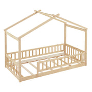 Bed House Bed Frame With Fence - R&R Furniture Gallery (Fountain Valley, CA)