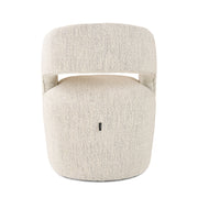 Angie - Modern Beige Fabric Dining Chair — view 3