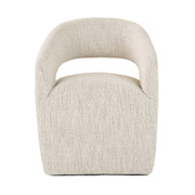 Angie - Modern Beige Fabric Dining Chair