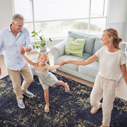 Maval - Abstract Washable Area Rug - R&R Furniture Gallery (Fountain Valley, CA)