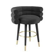 Betty - Velvet Counter Stool - R&R Furniture Gallery (Fountain Valley, CA)