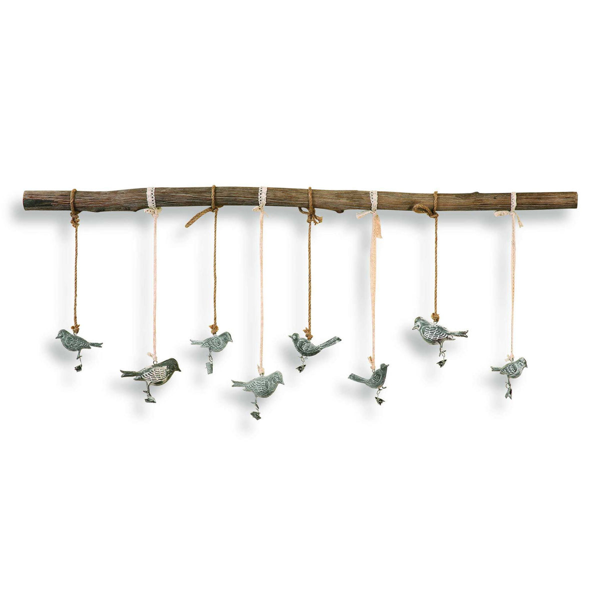 Light brown birds on a branch wall art by Uttermost, showcasing detailed bird and branch design for elegant wall decor.