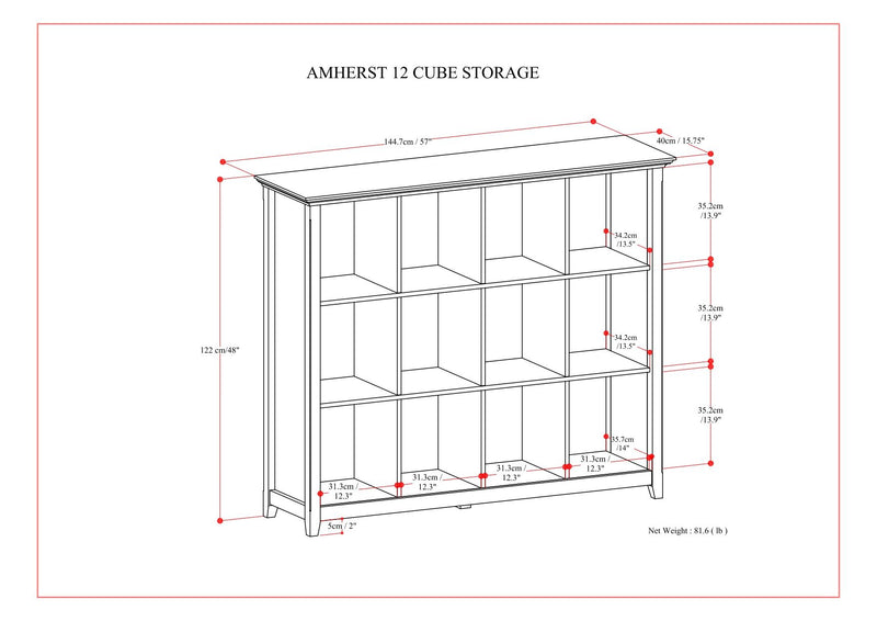Amherst - Cube Storage Bookcase - R&R Furniture Gallery (Fountain Valley, CA)