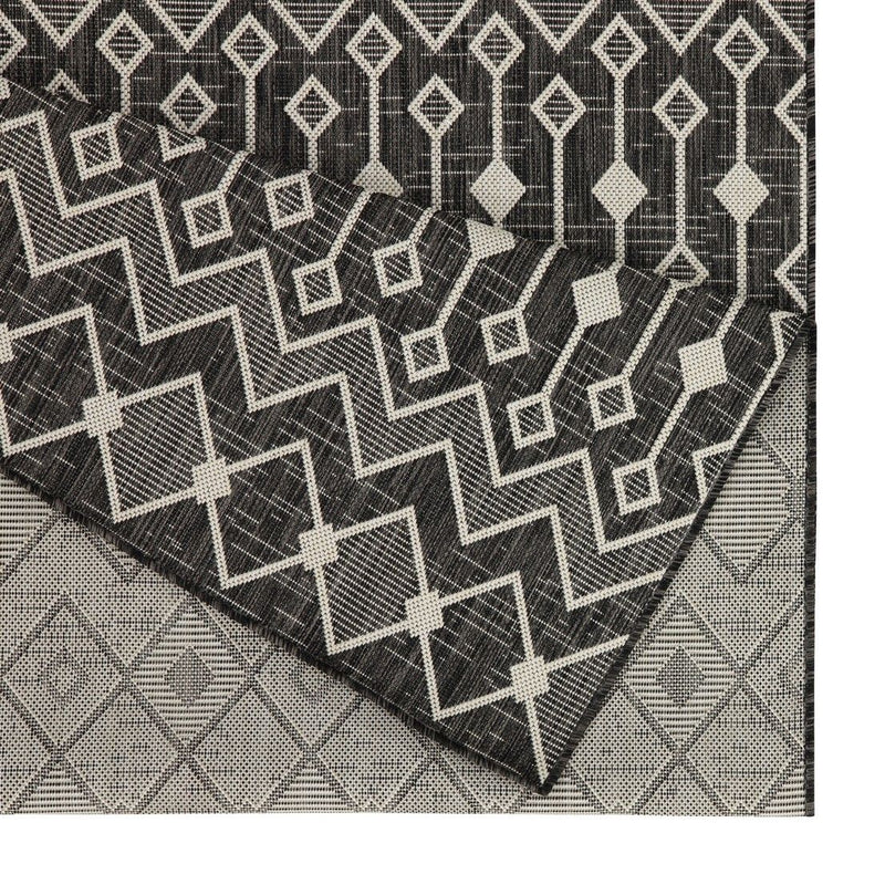 Sunshine - 5'3" X 7'3" Indoor, Outdoor Area Rug - Anthracite - R&R Furniture Gallery (Fountain Valley, CA)