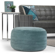 Vivienne - Upholstered Round Pouf - R&R Furniture Gallery (Fountain Valley, CA)