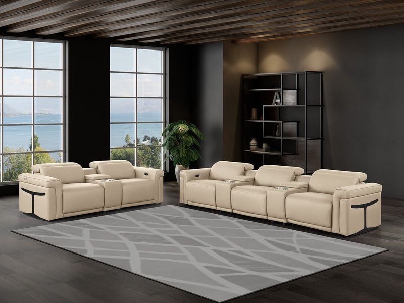 1126 - 8-Piece Modular Power Reclining Sofa & Loveseat Set In With 5 Power Recliners & Power Headrests - R&R Furniture Gallery (Fountain Valley, CA)