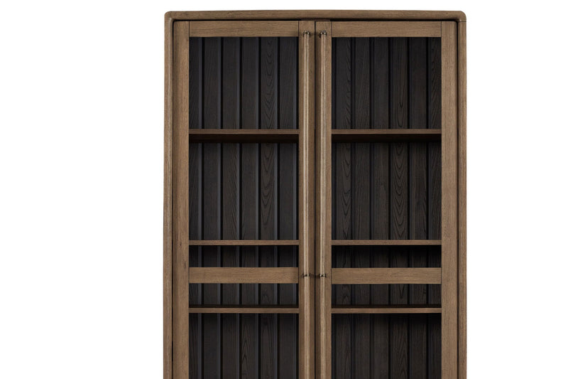 Display Cabinet - Latte / Peppercorn - R&R Furniture Gallery (Fountain Valley, CA)