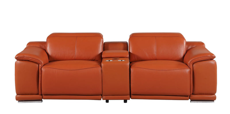 9762 - 3-Piece Modular Power Reclining Console Loveseat With 2 Power Recliners In