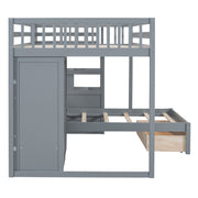 Bunk Bed With Wardrobe, Drawers - R&R Furniture Gallery (Fountain Valley, CA)