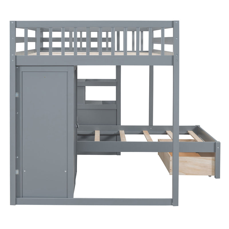 Bunk Bed With Wardrobe, Drawers - R&R Furniture Gallery (Fountain Valley, CA)