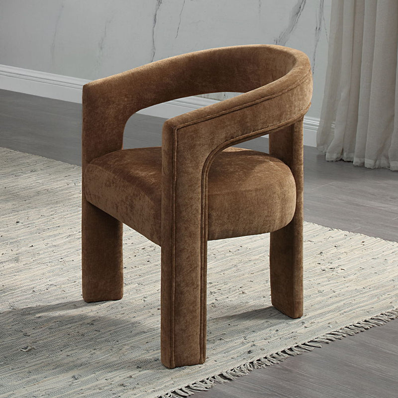Leonardo - Arm Chair (Set of 2) - Brown Linen - R&R Furniture Gallery (Fountain Valley, CA)