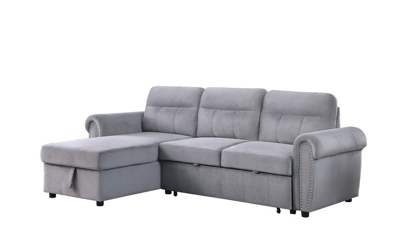 Ashton - Reversible Sleeper Sectional Sofa Chaise - R&R Furniture Gallery (Fountain Valley, CA)