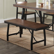 Mariatu - Bench - Oak & Black - R&R Furniture Gallery (Fountain Valley, CA)