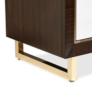 Belmont Place - Nightstand - White / Dark Brown - R&R Furniture Gallery (Fountain Valley, CA)