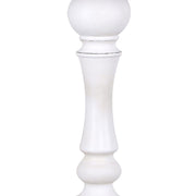 Lumi Source Winston Farmhouse Poly Table Lamp set of 2 with white shades and wooden bases, ideal for farmhouse-style decor.