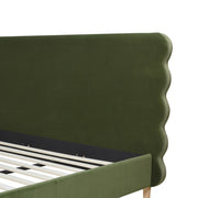 Stockholm - Modern Wavy Headboard Platform Bed - R&R Furniture Gallery (Fountain Valley, CA)