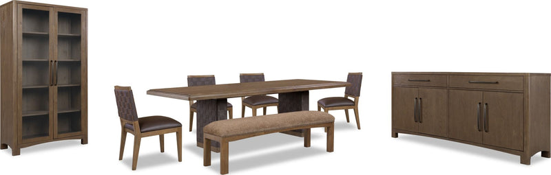 Arden Curio Cabinet - Tvn Brwn