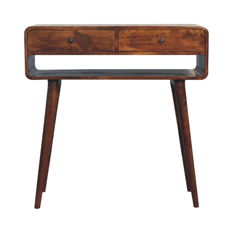 Sonata - Chestnut Console Table - R&R Furniture Gallery (Fountain Valley, CA)