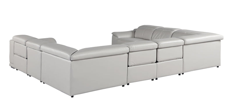 9762 - 8-Piece U-Shaped Sectional Sofa With 4 Power Recliners