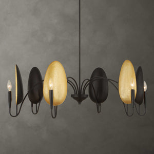 Warwick - 6 Light Chandelier - Matte Black