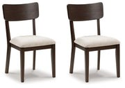 Mallenette - Dining Upholstered Side Chair (Set of 2) - Merlot - R&R Furniture Gallery (Fountain Valley, CA)