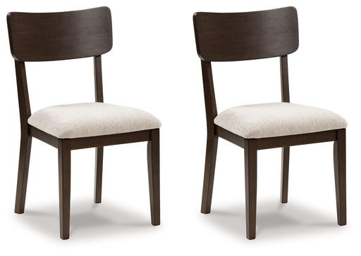 Mallenette - Dining Upholstered Side Chair (Set of 2) - Merlot - R&R Furniture Gallery (Fountain Valley, CA)