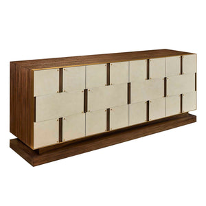 Block Buster - 4 Door Cabinet - Woodtone