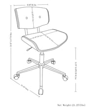 Dax - Bentwood Adjustable Office Chair - R&R Furniture Gallery (Fountain Valley, CA)