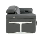 1126 - Top Grain Power Reclining Italian Leather Loveseat - R&R Furniture Gallery (Fountain Valley, CA)