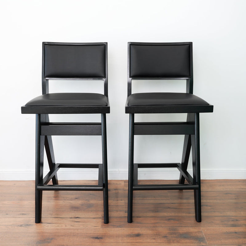 Keira - Bar Stool (Set of 2) - Black - R&R Furniture Gallery (Fountain Valley, CA)
