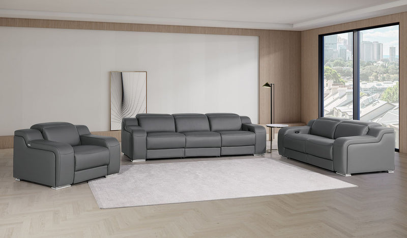 1116 - 6-Piece Modular Power Reclining Sofa, Loveseat & Chair Set In With 6 Power Recliners & Power Headrests - R&R Furniture Gallery (Fountain Valley, CA)