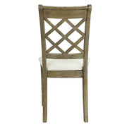 Karsen - Side Chair (Set of 2) - Beige Linen & Rustic Oak - R&R Furniture Gallery (Fountain Valley, CA)