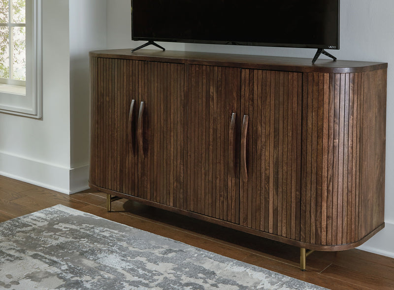 Amickly - Accent Cabinet - Dark Brown - R&R Furniture Gallery (Fountain Valley, CA)