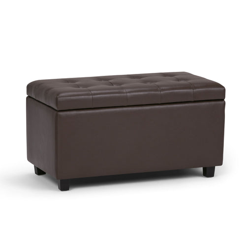 Cosmopolitan - Storage Ottoman - Chocolate Brown - R&R Furniture Gallery (Fountain Valley, CA)